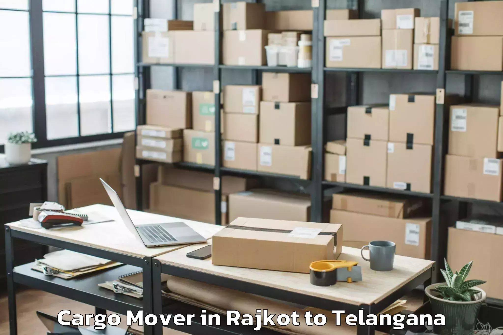 Professional Rajkot to Mulugu Cargo Mover